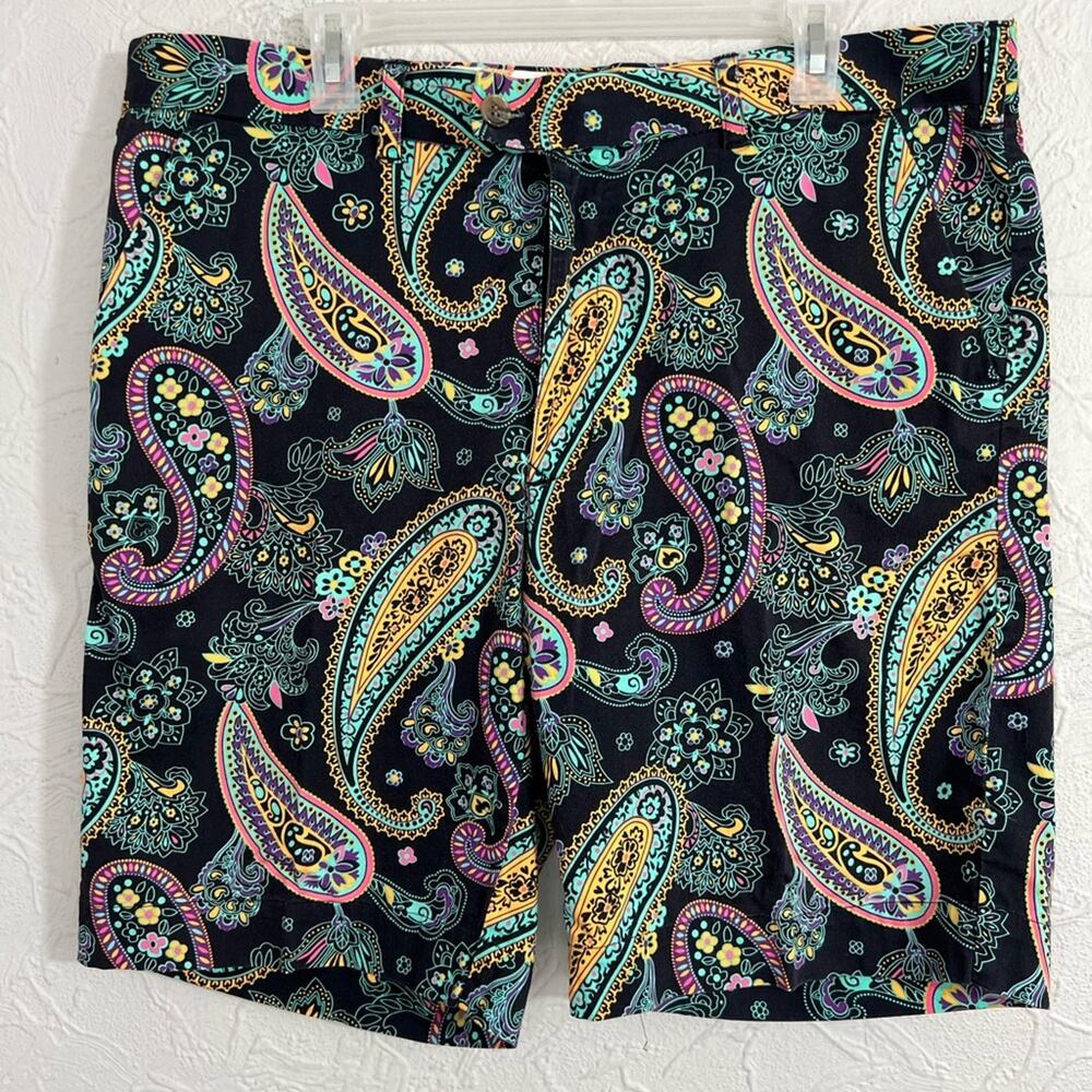 Loudmouth Golf Shorts Men's 40 Birds Paisley Prints Colorful 9" Inseam Stretch